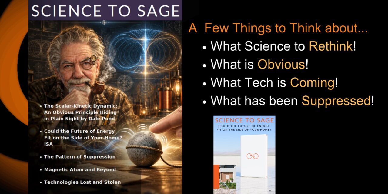 SCIENCE AND TECH: RETHINK, THE OBVIOUS, COMING, SUPPRESSED